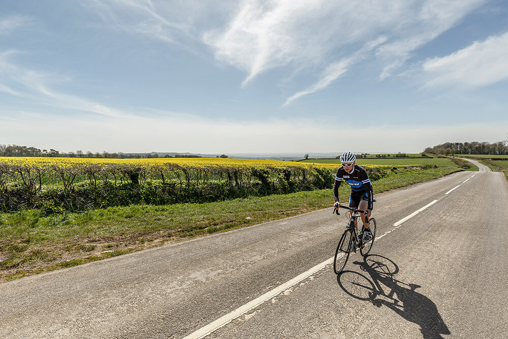 Oli Beckinsale riding in the Bristol Belter in early Spring sunshine