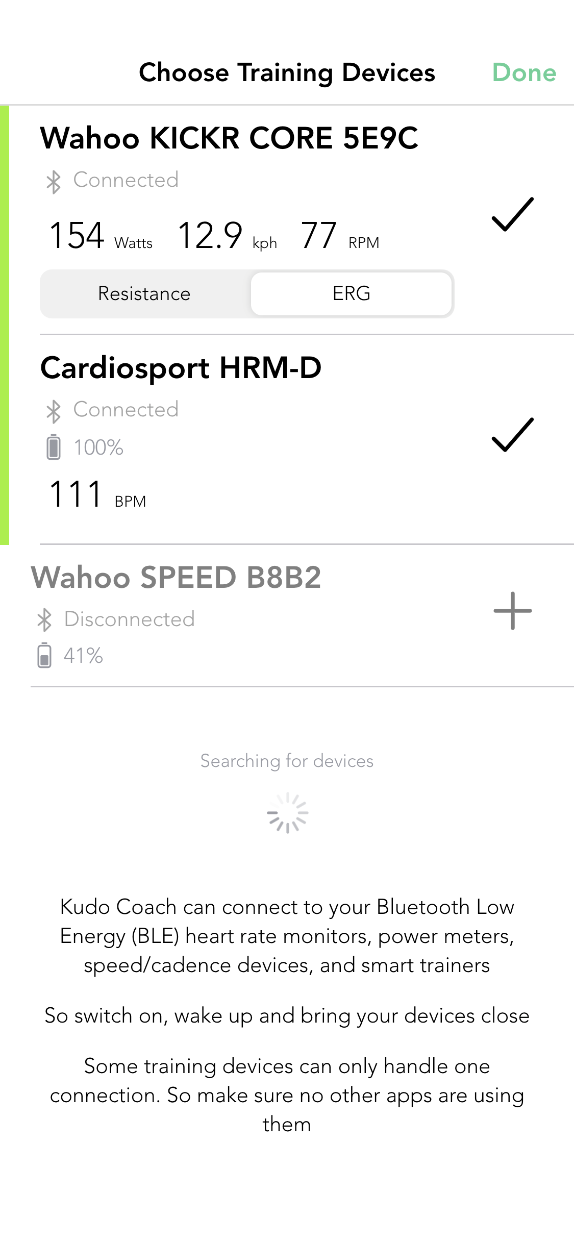 Screen shot of App